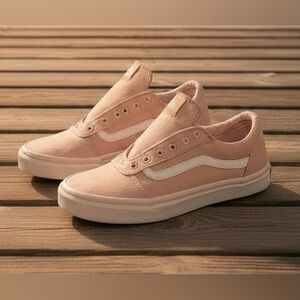 Vans Old Skool Low-Top Sneakers – Pink/Blush Canvas (Women’s 4 / Youth 5.5)